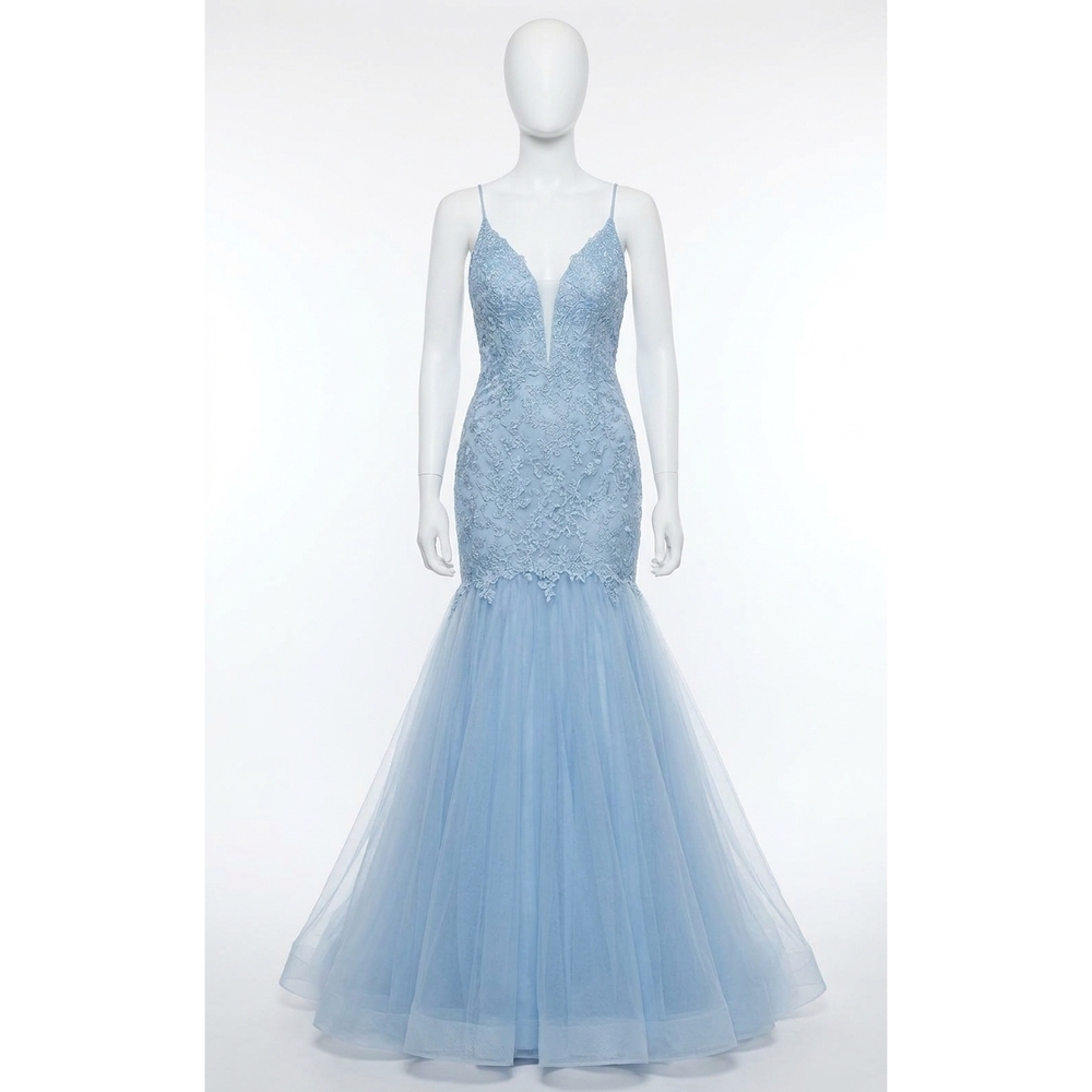 Jovani | Dresses | New Jovani Embroidered Plunging Neckline Mermaid Long Prom Dress In Light Blue | Poshmark Jovani | Dresses | New Jovani Embroidered Plunging Neckline Mermaid Long Prom Dress In Light Blue | Poshmark